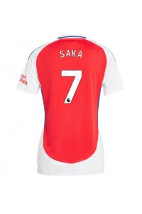 Arsenal Bukayo Saka #7 Fotballdrakt Hjemme Klær Dame 2024-25 Korte ermer